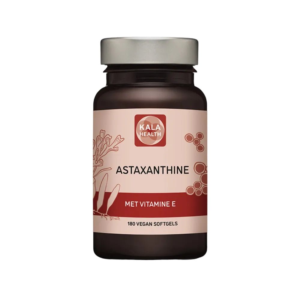Kala Health Astaxanthine met Vitamine E 180 vegan softgels fles