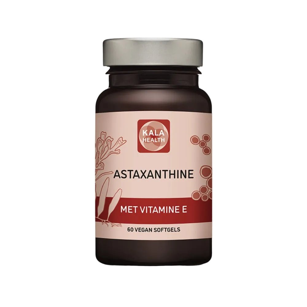 Kala Health Astaxanthine met Vitamine E 60 vegan softgels fles