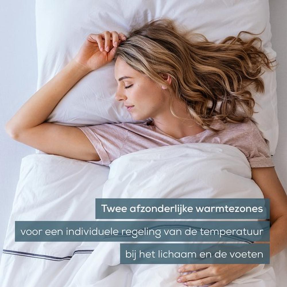 Beurer UB 90 witte onderdeken met aparte warmtezones voor lichaam en voeten