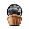 Achterkant Clean Air Optima ventilator met oscillatie-ondersteuning en houtnerf