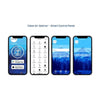Smart Control Panel app interface voor Clean Air Optima ventilator op smartphones