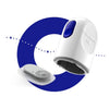 CareSens Air apparaat en ovale sensor op pleister voor automatische glucosemonitoring