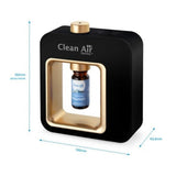 Clean Air Optima aroma diffuser zwart afmetingen 152x130x43,5 mm