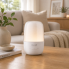 Witte Clean Air Optima Ambiente aroma diffuser met LED-kleurenverlichting en stil ultrasoon geurvernevelen