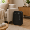 Clean Air Optima CA-607B zwarte smart luchtbevochtiger met display en ionisator