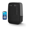 Zwarte Clean Air Optima CA-607 luchtbevochtiger met app-bediening en digitale display