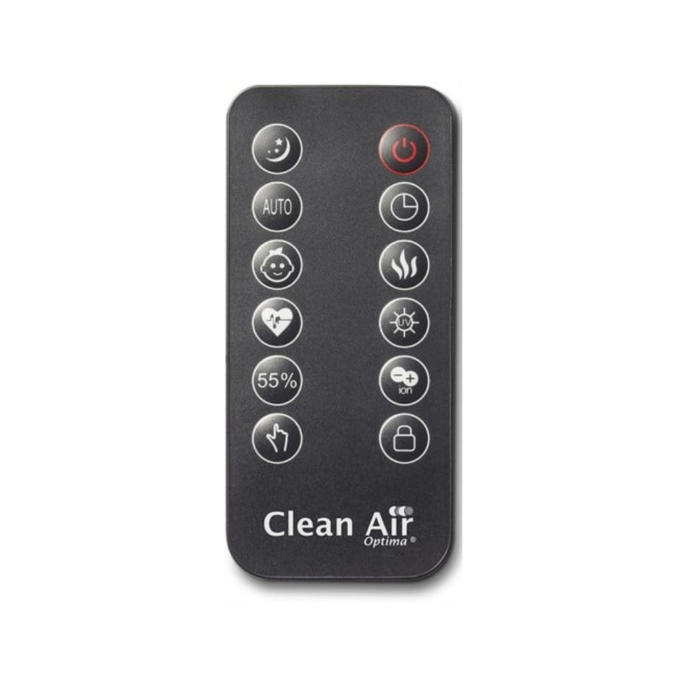 Zwarte afstandsbediening Clean Air Optima CA-607 met timer en baby-modus