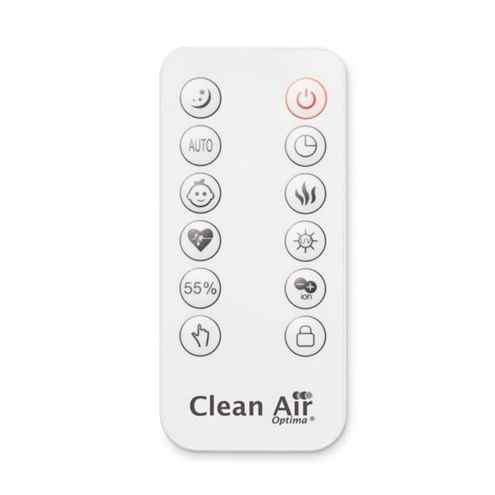 Afstandsbediening voor Clean Air Optima luchtbevochtiger met UV en aromatherapie knoppen