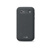 Achterkant zwarte Doro Leva L10 met camera, sensor en haptische indrukken