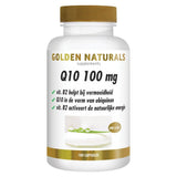 Golden Naturals Q10 100 mg supplement fles met 180 capsules en vitamine B2 tegen vermoeidheid
