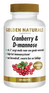 Golden Naturals Cranberry & D-mannose (300 veganistische tabletten) Shopvoorgezondheid