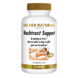 Golden Naturals Nachtrust Support supplementen 60 vegan capsules zonder melatonine voor slapen bij stress