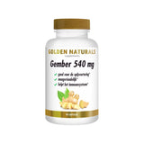 Golden Naturals Gember 540 mg supplementenfles met 90 vegan capsules