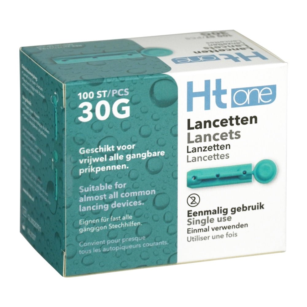 HT One lancetten 30G verpakking 100 stuks voor diabetes glucosemeting