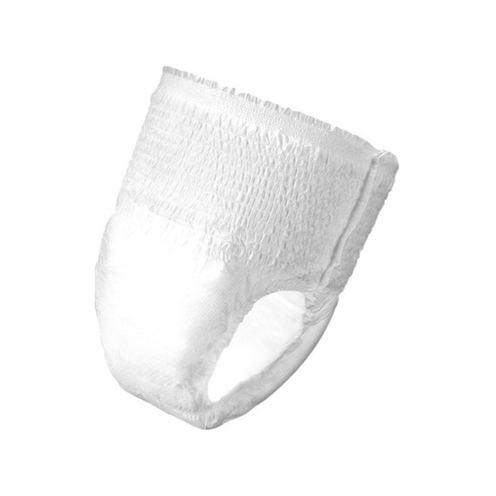 Wit opgetrokken iD pants incontinentiebroekje met elastische tailleband