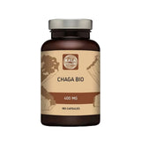 Kala Health Chaga Bio supplementenfles met 180 capsules en paddenstoelillustraties