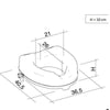 Toiletverhoger zonder deksel tech