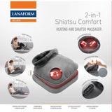 Lanaform 2-in-1 Shiatsu Comfort kussen met close-ups van functies
