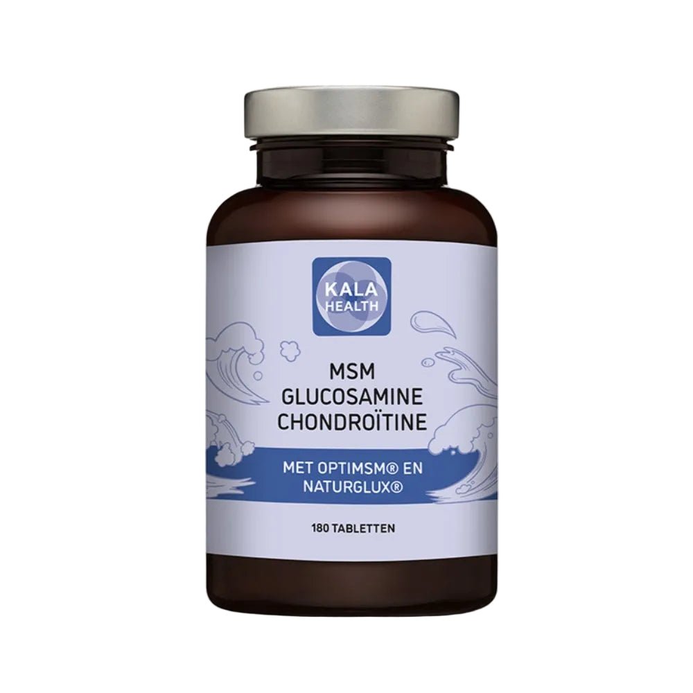 Kala Health MSM Glucosamine Chondroïtine tabletten 180 stuks in bruine fles