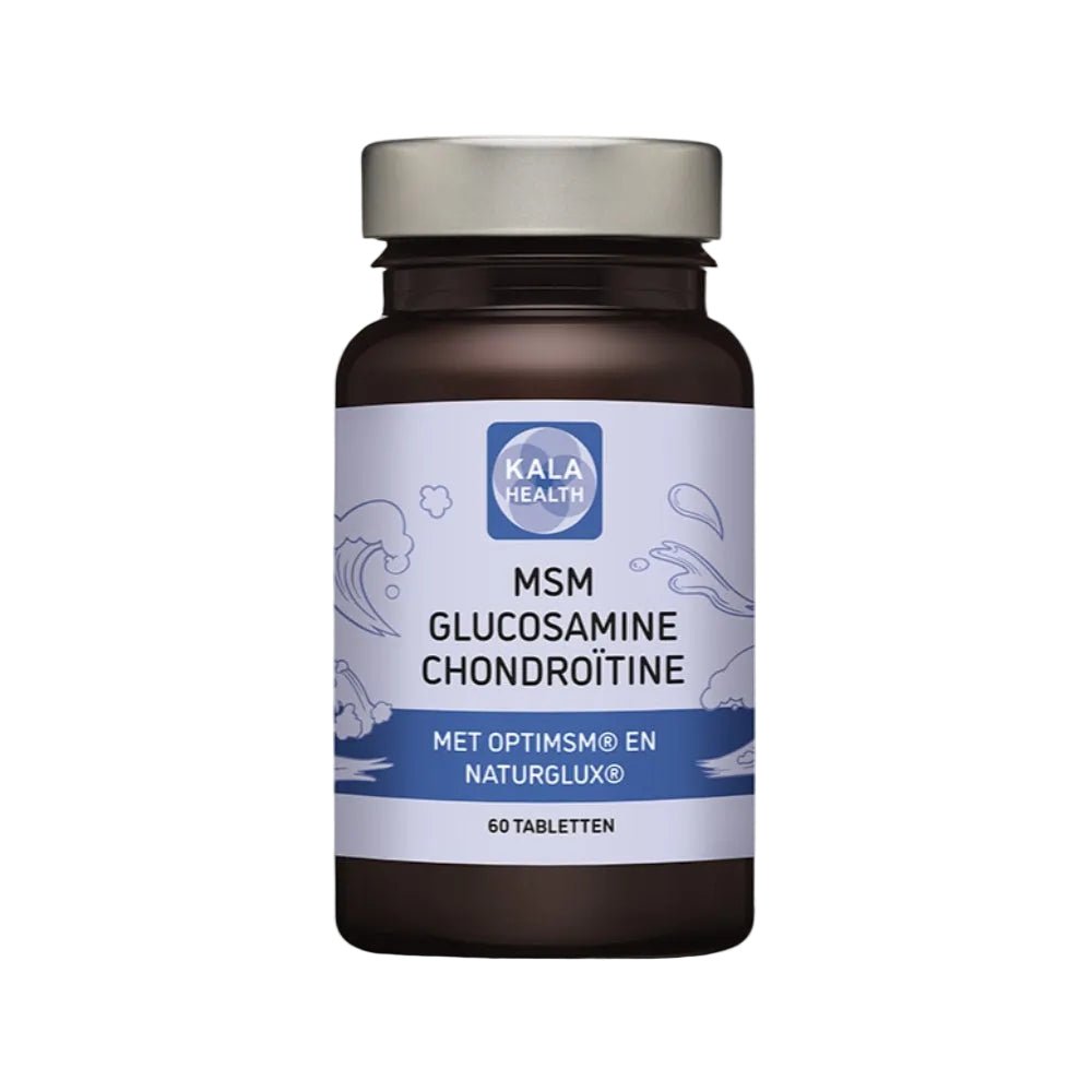 Kala Health MSM Glucosamine Chondroïtine supplementen 60 tabletten verpakking