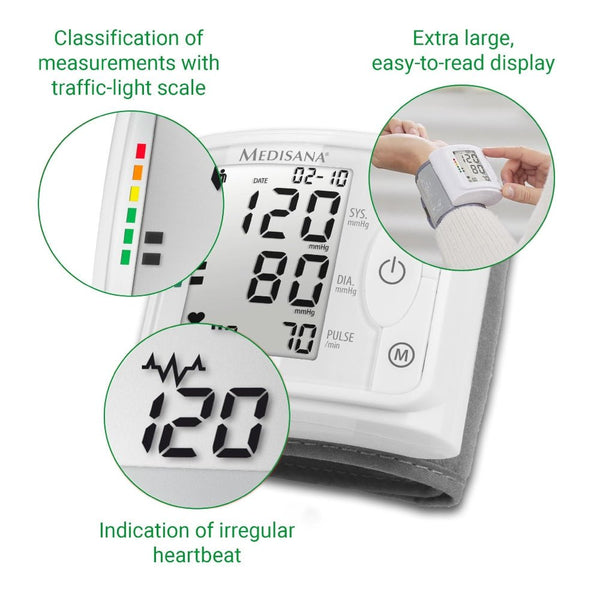 Medisana BW 320 polsbloeddrukmeterfuncties
