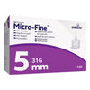 Micro-Fine Ultra 31G 5 mm pennaalden (100 stuks) verpakking