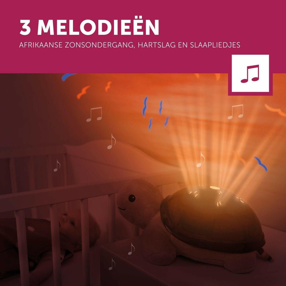 Babyprojector met Afrikaanse zonsondergang, hartslag en slaapliedjes