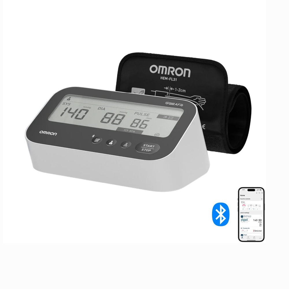 Omron M4 Connect AFib meter met Intelli Wrap manchet en Bluetooth koppeling aan app