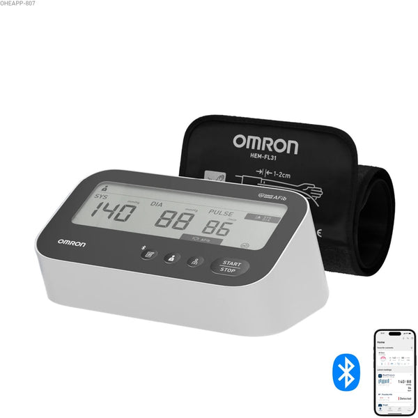 Omron M4 Connect AFib meter met Intelli Wrap manchet en Bluetooth koppeling aan app