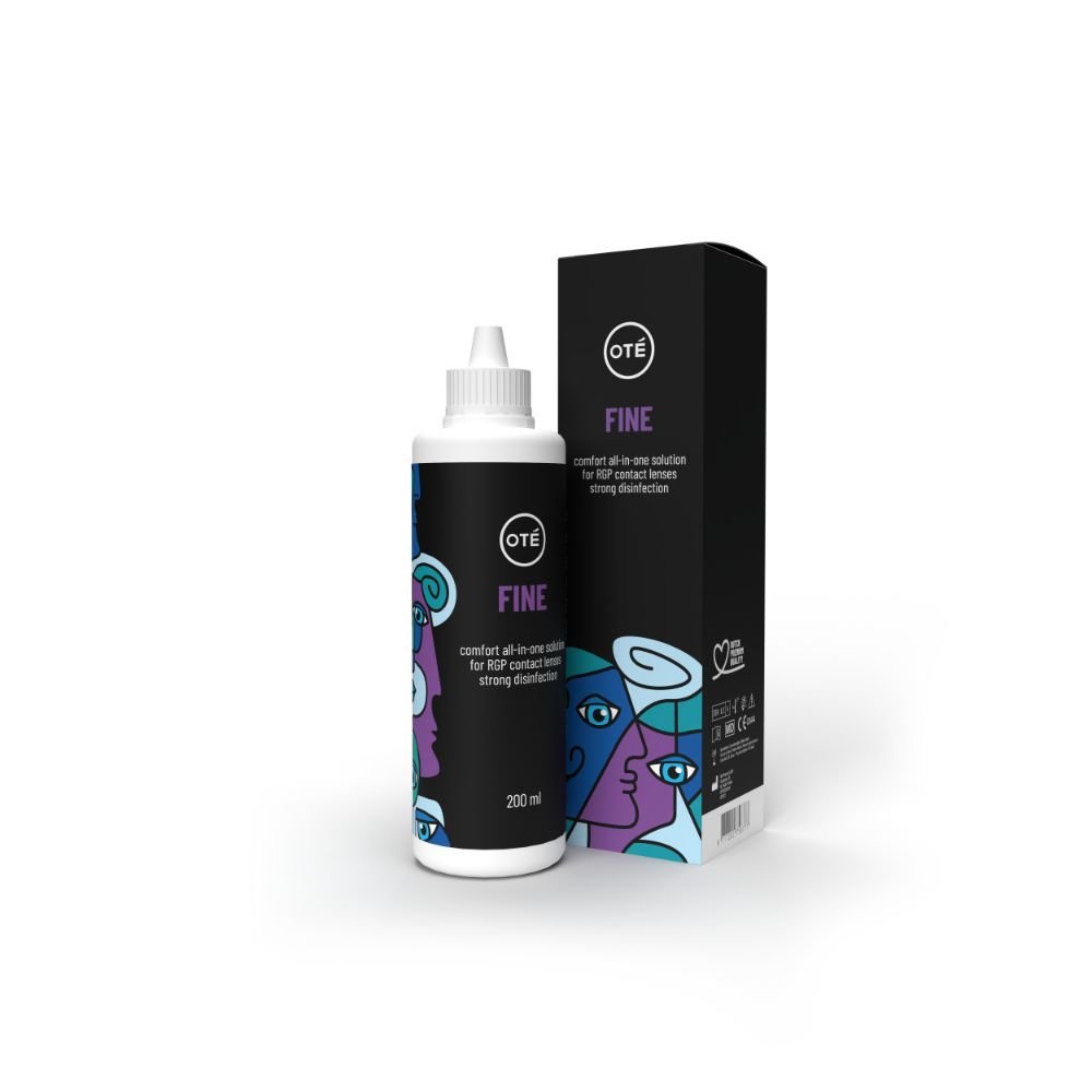 Oté Fine RGP contactlenzenvloeistof 200ml alles-in-1 reiniging en desinfectie