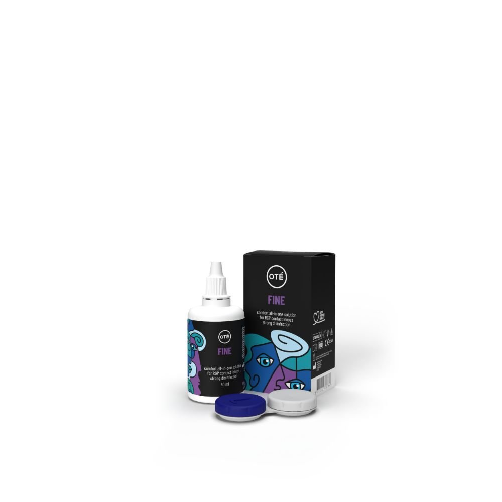 Oté Fine RGP contactlenzenvloeistof 40ml reisformaat met contactlenzenhouder