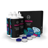 Oté Sensation lenzenvloeistof multipack inclusief 3 lenshouders voor zachte lenzen