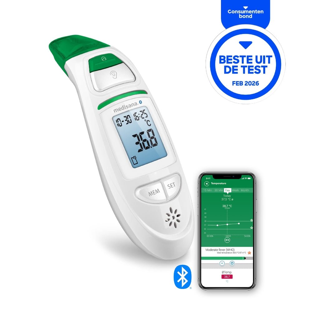 Medisana TM 750 Bluetooth thermometer met app synchronisatie en grafiek