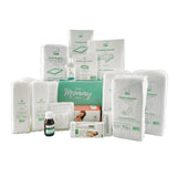 Complete Mommy box uitgebreid kraampakket inhoud overzicht witte achtergrond