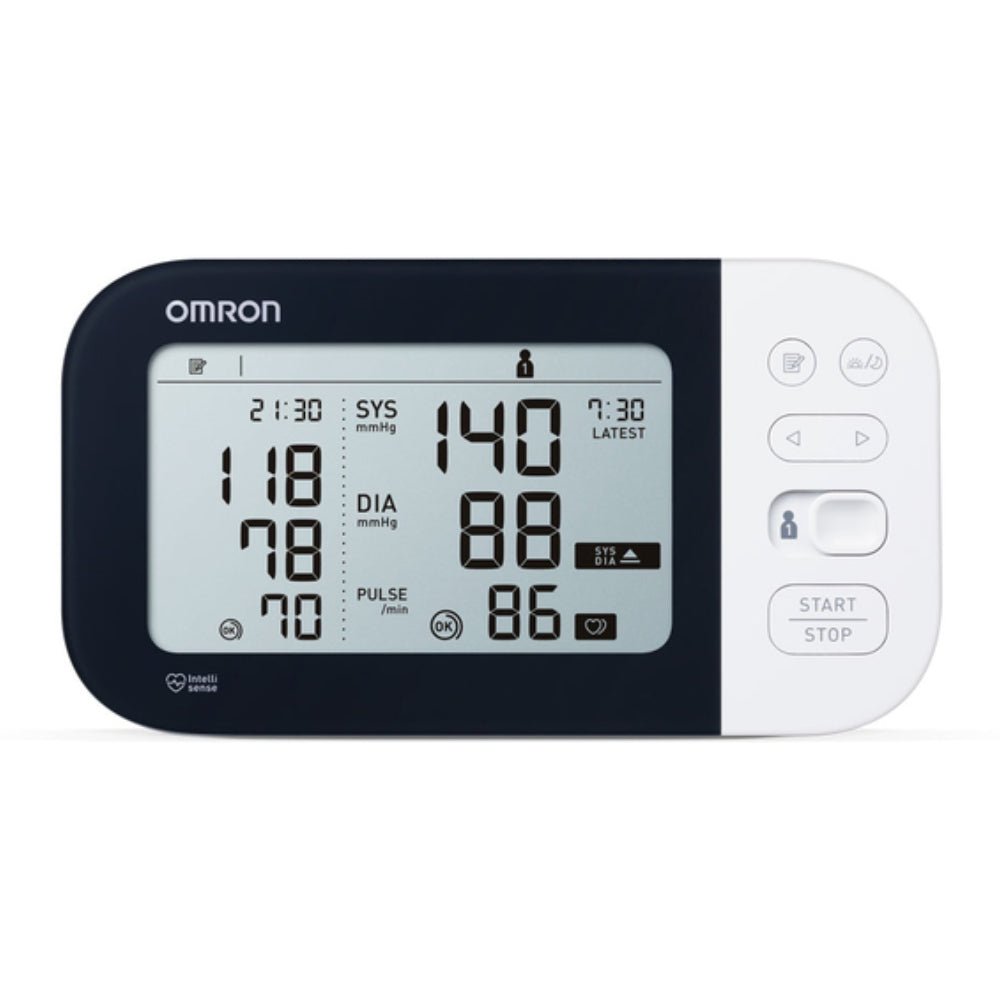 Omron M7 Intelli IT bovenarmbloeddrukmeter met digitaal scherm en pulsweergave