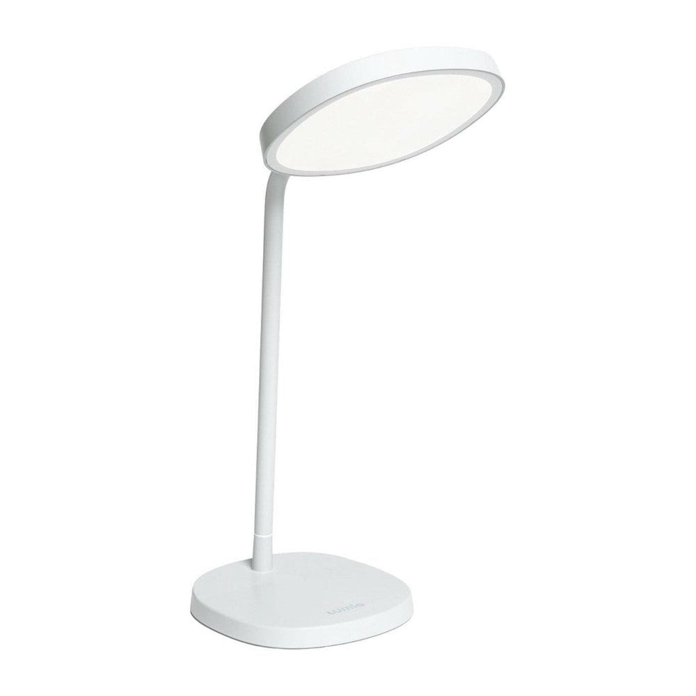 Lumie witte bureaulamp met dimbare LED lichttherapie voor daglicht
