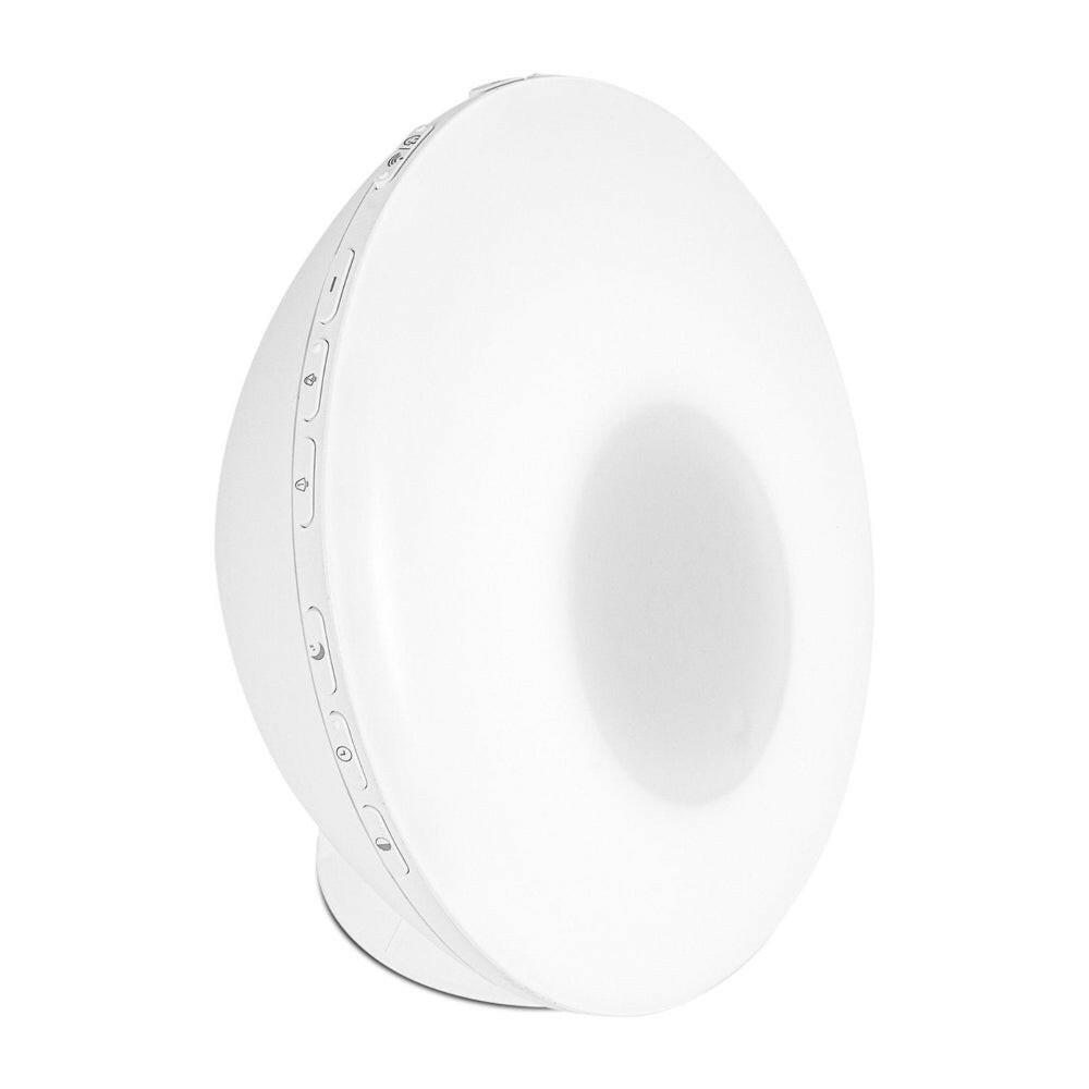 Profielwitte ronde lichtwekker met Wi-Fi knoppen en sensorzone