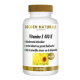 Golden Naturals Vitamine E 400 IE flesje met 60 ONE A DAY capsules voor celbescherming en huidondersteuning