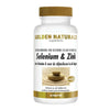 Golden Naturals Selenium & Zink - 60 tabletten verpakking - GOL64373 - Shopvoorgezondheid 