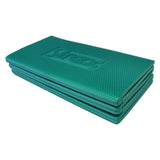 Gevouwen groene Sirex STAR Therapy Plus fitnessmat met boltextuur
