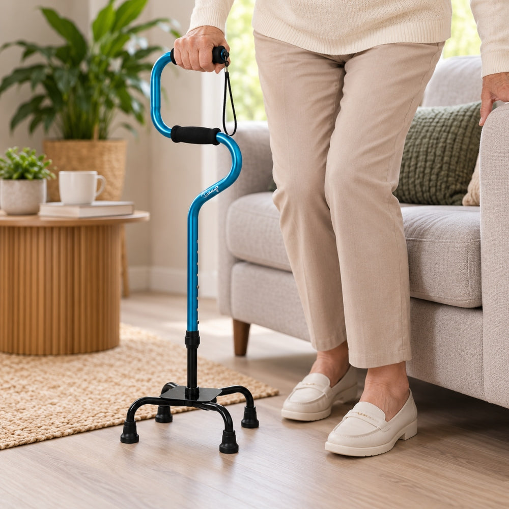 Timago QUATRO aluminium vierpoot wandelstok
