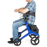 Timago Lorenza aluminium rollator met zitting (blauw)
