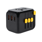 Waka Waka reisstekker USB-C PD 30W en QC 18W poorten met UK/AUS/US adapters