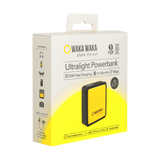 Waka Waka Power 10 verpakking met afbeelding van zwarte powerbank en specificaties