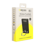Waka Waka Ultradunne draadloze powerbank 10000mAh in zwarte verpakking met gele accenten