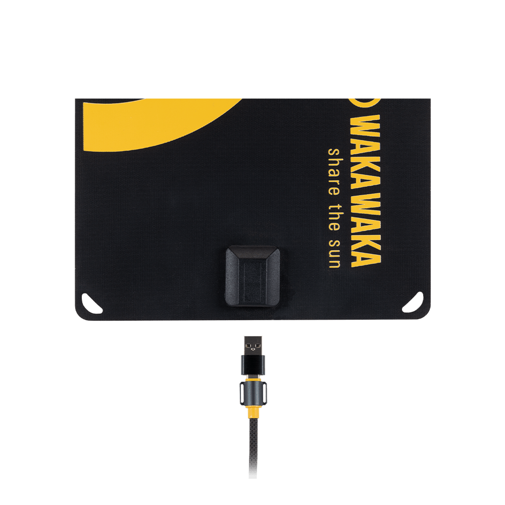 Waka Waka Solar 10 zonnepaneel met USB-A poort en kabel