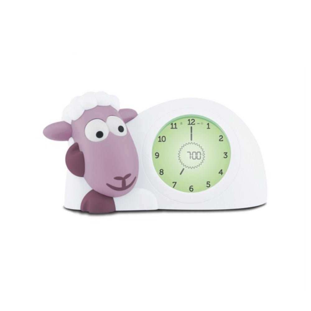 Zazu Sam het Schaap slaaptrainer paars met digitale tijdweergave