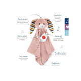 Zazu Becky konijn comforter met huilsensor, pacifierhouder en 6 melodieën