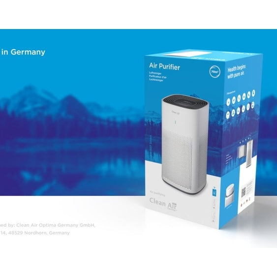 Clean Air Optima CA-507 Smart luchtreiniger verpakking met productafbeelding