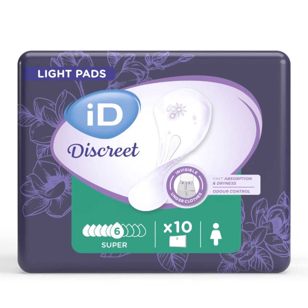 iD Discreet Light pads Super incontinentieverband vrouwen verpakking